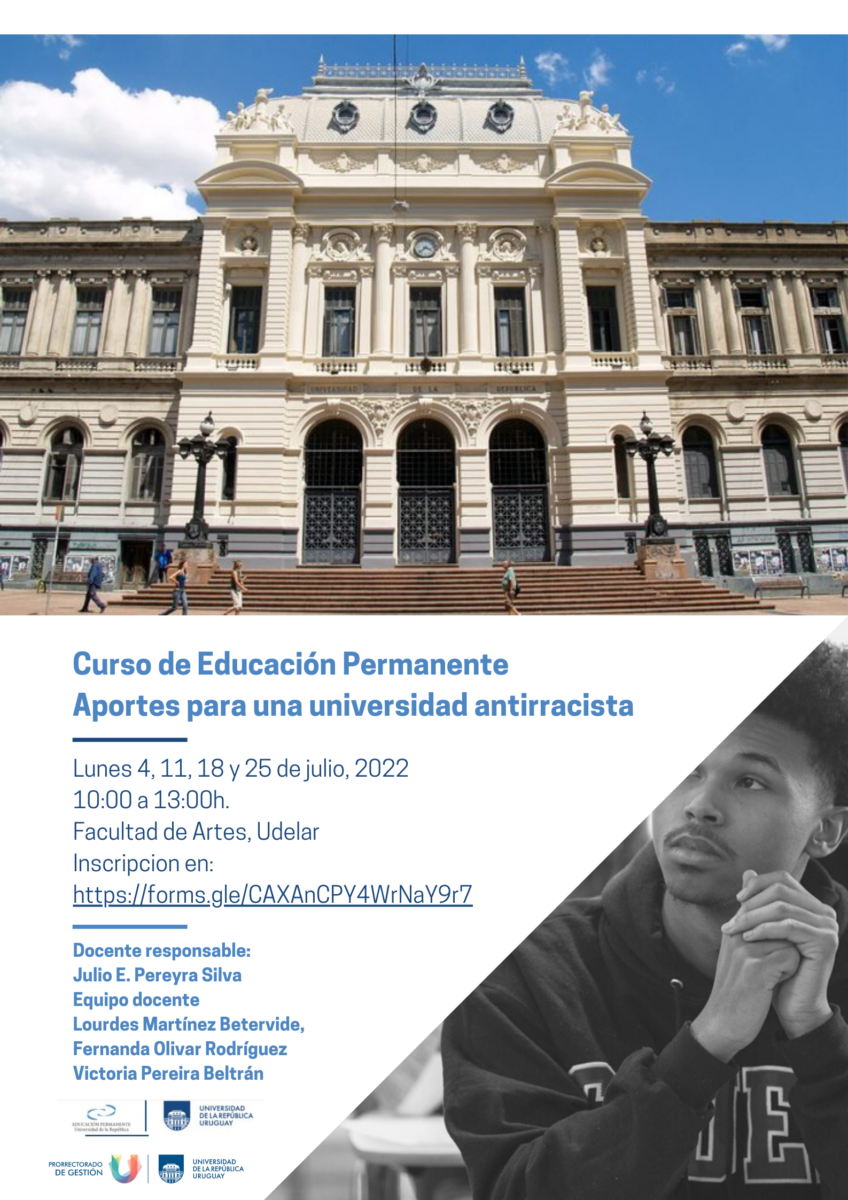 Curso de Educación Permanente “Aportes para una universidad antirracista”